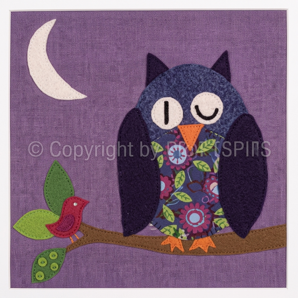 Charmant tapis « hibou » doux et facile d’entretien (acrylique)…